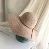 Sombrero de Paja para Mujer 2026 Nuevo Primavera y Verano Playa Ala Ancha Estilo Coreano Versátil Sombrero para el Sol Protección Solar Sombrero de Playa