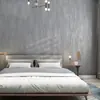 Papel de Parede Moderno Simples Liso Vintage Cinza Cimento Loja de Roupas Sofá Mesa de Cabeceira Parede de Fundo Papel de Parede Estilo Industrial Preto