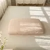 Funda de Almohada Acolchada de Algodón de Color Sólido Cubierta de Almohada Protector de Almohada Algodón Puro Universal Látex Espuma de Memoria Funda de Almohada Antideslizante Lavable a Máquina