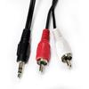 Cable de Audio de Uno a Dos, Cable de Audio Doble RCA, Conector Macho de Alta Tensión a DC 3.5, Cable de Conexión de Audio y Video Dedicado para Equipos de Audio