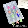 Molde de oso violento de dibujos animados de cristal epoxi diy material de fabricación para hacer pendientes broche llavero accesorios