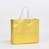 Bolsas de Sacola Não Tecidas Prensadas a Quente em Estoque, Sacolas de Compras para Lojas de Roupas, Sacolas Laminadas Promocionais, Sacolas Impressas para Roupas