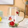 Vaso de Agua de Esmalte Francés de Colores, Taza de Té de Vidrio de Cristal para el Hogar, Regalo Creativo para Novia, Maestro, Mejor Amigo, Cumpleaños, Regalo de Boda