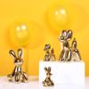 Nordic bonito coelho dourado balão decoração do cão criativo sala de estar armário de vinho decoração moderna minimalista presente de casamento