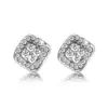 Joia de Comércio Exterior Conjunto Moda Feminina Conjunto de Três Peças Temperamento Personalidade Colar com Pedras Strass Brilhantes Brincos Anel Acessórios de Relógio
