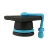 Exclusivo para vendas transfronteiriças: Ponta e tampa de caneta de boné de formatura em PVC, borlas coloridas para a temporada de formatura, proteção de extensão em borracha macia