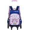 Mochila Trolley Personalizada 3D de Dibujos Animados para Estudiante de Primaria Grados 1-4 Desmontable para Niños Reductora de Carga de Gran Capacidad