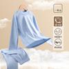 Ropa interior térmica para niños Pijamas para estudiantes y jóvenes Algodón Lycra Color Sólido Niños y Niñas Conjunto de Ropa y Pantalones de Otoño Ropa térmica de algodón
