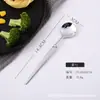 Acero Inoxidable Delgado Vajilla Portuguesa Cuchillo y Tenedor para Bistec Vajilla para Comida Occidental Juego de Cuchara y Tenedor Chapado en Titanio