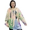 Suéter Estampado Guofeng 2023 para Mujer Otoño e Invierno Nuevo Suelto Talla Grande Suéter Tejido de Terciopelo de Visón Top con Capucha para Ropa Exterior