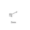 Clavo de nariz de acero inoxidable transfronterizo, varilla recta, varilla curva, varilla en L, piercing de nariz con diamante, joyería, venta caliente en Amazon AliExpress