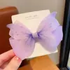 Tiktok con Pasador de Mariposa Móvil Super Hada Tocado Infantil Celebridad de Internet Lazo de Hilo de Seda Degradado Pasador para Niñas