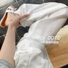 Pantalones Blancos de Lino de Algodón Lavado de Pierna Ancha para Mujer, Nuevo Estilo Verano 2026, Estilo Petite Old Money de Cintura Alta Rectos Casuales