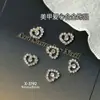 Joyería para Uñas con Corazón de Melocotón Hueco de Venta Caliente Transfronteriza Joyería para Uñas Portátil de Diamante de Aleación Amorosa Tridimensional Día de San Valentín