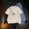 Camisa Polo Retro Americana Tie-dye Bordada Manga Curta Masculina Verão Malandro Frescor Camiseta Peso Pesado Ombro Real Manga Meia