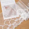 14cm de Ancho Accesorios para Ropa Encaje Bordado de Malla Blanca Decoración de Dobladillo Tela Material para Borde de Cortina Hecho a Mano DIY