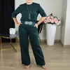 Comercio Exterior Europeo y Americano Ropa Femenina Transfronteriza Artículo Más Vendido en Amazon: Cárdigan de Punto, Pantalones de Pierna Ancha, Conjunto de Tres Piezas Tallas Grandes