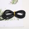 Cuerda para saltar de alambre de acero con mango de cojinete negro de plástico antideslizante y duradera para fitness, cuerda para saltar de competición para estudiantes, venta al por mayor, entrega de una sola pieza