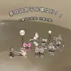 Novo Produto de Primavera Unha de Osso de Orelha com Laço Aço Titânio Unha de Orelha Rosa Zircônio Unha Cochlear Versátil para Mulheres