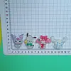 Accesorios para Pasadores de Pelo Grandes de Acrílico Sanrio Kuromi Caja de Almacenamiento para Vasos de Agua Parche Decorativo de Flor para Zapatos
