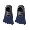 Calcetines con tiras de cinco dedos para yoga y Pilates para mujer, calcetines invisibles de silicona antideslizantes profesionales para deportes de baile, fitness, de cinco dedos