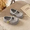 Zapatos Mary Jane para Niños 2026 Primavera y Otoño Nuevos Estilo Francés Correa Baja con Hebilla Metálica Planos Versátiles