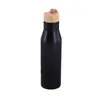 Copo Térmico de Aço Inoxidável de Camada Dupla para Comércio Exterior com Corda, Copo de Água Portátil com Tampa de Bambu, Garrafa de Água Estilo Coke para Esportes ao Ar Livre, Porta-Copos para Carro