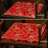 Almofada de Sofá Mogno Estilo Chinês Cadeira Banqueta Poltrona Madeira Maciça Cadeira Chapéu Oficial Esponja Látex Almofada de Cadeira de Jantar Almofada de Cadeira de Chá Verão