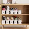 Zapatero de doble capa, herramienta ajustable para almacenar zapatos, zapatero para el hogar que ahorra espacio, organizador de particiones en capas para zapatos