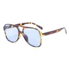 Nuevas Gafas de Sol de Doble Puente con Montura Grande Transfronterizas Europeas y Americanas Gafas Multicolores de Moda Ins para Hombres Gafas de Sol de Moda Retro para Mujeres