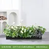 [Série F100] Caixa de Flores de Planta Verde Simulada Decoração de Sala de Estar Interna Janela do Chão ao Teto Paisagismo Fotografia de Casamento Estrada