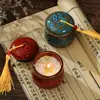 Vela de Aromaterapia en Taza de Cerámica con Tapa, Cera de Soja de Alta Gama Sin Humo para Interiores, Velas Hechas a Mano para el Hogar, Regalo