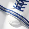 Cordones de Poliéster y Algodón Cuadrados de Color Sólido Kurokin Adecuados para Zapatos de Lona de los Años 70, Tenis, Zapatos Casuales, Cordones Decorativos