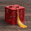 Caixa de doces criativa casamento chinês estilo chinês caixa de presente de doces de casamento oca de madeira casamento caixa de doces de casamento