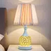 Lámpara de Mesita de Noche para Dormitorio Lámpara Estilo Europeo Lámpara Estilo Americano Lujo Cálido Simple Moderno de Moda Luz de Cristal Lujo Lámpara de Escritorio de Lujo