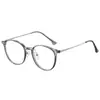 Nuevas Gafas Redondas con Filtro de Luz Azul para Mujer 8905 Montura de Gafas Tr90 Europea y Americana Montura Clásica Moderna de Marco Pequeño Montura para Gafas de Miopía