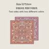 Bufanda Pequeña Versátil de Estilo Coreano, Moda Nueva para Mujer, Pañuelo para la Cabeza, Bufanda Decorativa con Bordes Enrollados y Colores Contrastantes por Ambos Lados, 53cm