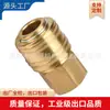 Conexión rápida estilo europeo de latón Conector rápido autoblocante de latón con mortaja alemana de 9 mm Conector de cola de ratón alemán