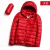 Precio al por mayor 2023 Invierno nuevo chaqueta de plumón ligera para mujer abrigo corto con capucha ultraligero ultrafino ligero moda tendencia