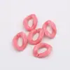 Diy17 * 23mm acrílico color sólido Cadena de combinación abierta material para pendientes de bolso llavero