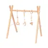 Adornos de Madera Decorativos Estilo Nórdico para Fitness de Bebés Recién Nacidos Estante de Fitness para Bebés Juguete con Cascabel Colgante para Estante de Fitness