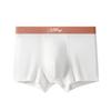 Cueca Masculina Algodão Puro Tipo a Algodão Cru Boxer Briefs Respirável Antibacteriana Virilha Adolescentes Meninos Boxer Branca