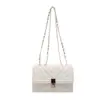 Atacado Textura High-End Losango Bolsa Quadrada Pequena Bolsa Feminina 2025 Verão Novo Estilo Corrente de Ombro de Luxo Leve Bolsa Transversal para Trabalho