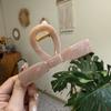 Pinza para el pelo estilo coreano, nueva llegada, pinza grande para la cola de ponda de gran altura, pinza para el pelo sencilla, pinza para el pelo con hebilla de lazo de alta gama para mujer.