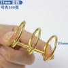 Anillo de hebilla de tres orificios de fábrica para hojas sueltas, encuadernación de tres series de hojas sueltas, clip de hebilla de 3 orificios para hojas sueltas, anillo de encuadernación de 3 orificios
