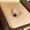 Anillo Abierto de Perla Redonda con Circonita Estilo Ins Coreano Lujo Ligero Sensación de Alta Gama Anillo para Dedo Índice Joyería de Mano Versátil de Nicho para Mujeres