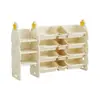 Estante de armazenamento infantil de grande capacidade para uso doméstico, armazenamento em várias camadas para sala de estar, quarto de bebê e armário combinado para brinquedos de bebês