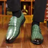 Novedad 2025 Calzado de Trabajo Casual para Hombre Punta Puntiaguda Hebilla