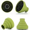 Difusor Plegable para Secador de Pelo Transfronterizo, Herramienta para Peinar el Cabello, Resistente a Altas Temperaturas, Difusor de Silicona Telescópico
