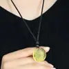 Colgante de Moneda con Grabado de Espíritu de Montaña de Doble Cara, Estilo Étnico Retro Tai Chi y Bagua, Joyería de Colgante Unisex, Collar de Moneda con Espíritu de Montaña